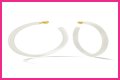 White Hoop Earrings a la Tracee Ellis Ross’ Alison Lou Pair
